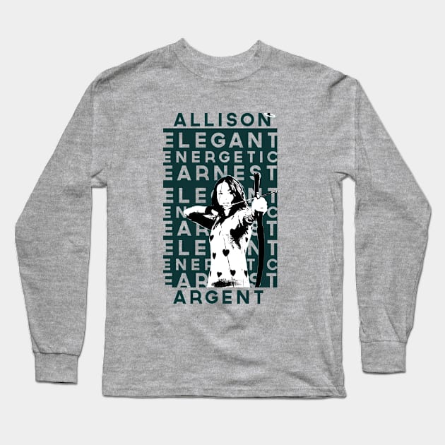 Allison Argent Long Sleeve T-Shirt by brigillustration